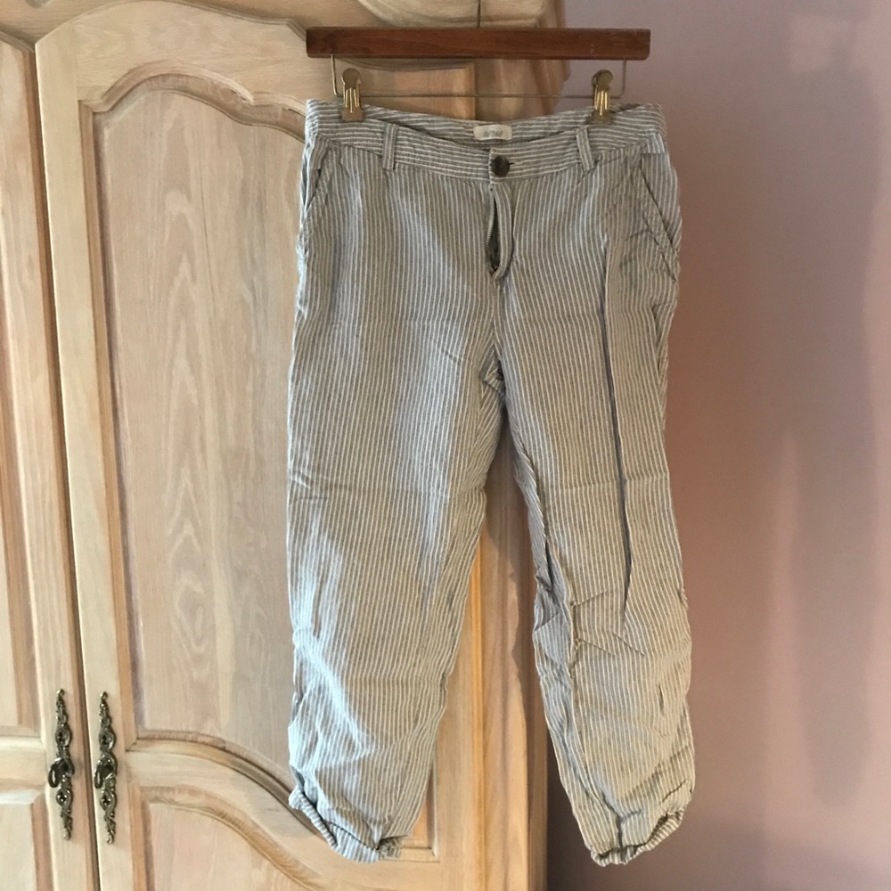 Striped Capri pants
